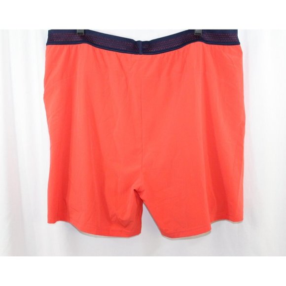 NWT Rhone Mens Orange Blue Lined 6'' Swift Shorts‎ Gym Running XXL - Picture 4 of 5